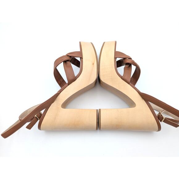 Paige Cayden Leather Ankle Strap Platform Sandals Women's Size US11 EU42 - Picture 7 of 10